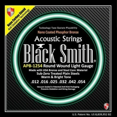 Image of Black Smith Coated Acoustic Guitar Strings Phosphor Bronze APB1254