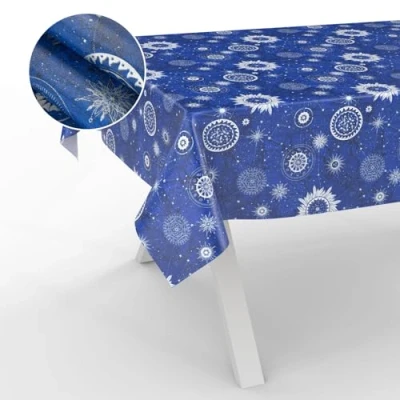 Image of ANRO Oilcloth Tablecloth, Washable, Oilcloth, Garden Outdoor, Indoor, 220 x 140 cm, Cut Edge, Astrology