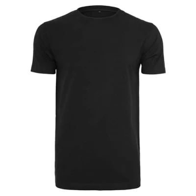 Image of Build Your Brand Men&#039;s T Shirt Round Neck, Black, L
