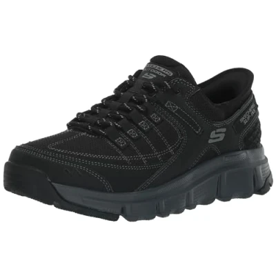 Image of Skechers Men&#039;s Summits at Hands Free Slip in Sneaker, Black/Charcoal, 9