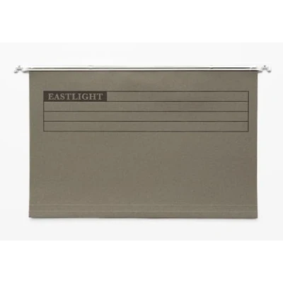 Image of Eastlight FC Suspension Files with Tabs and Inserts for Filing Cabinets, Made in UK, Recycled Manilla, Pack of 50