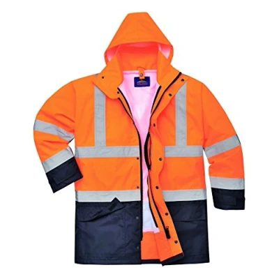 Image of Portwest Hi Vis Executive 5 in 1 Jacket, Size: 4XL, Colour: Orange/Navy, S768ONR4XL