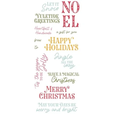 Image of Sizzix Clear Stamps Set Greetings of The Season by Catherine Pooler
