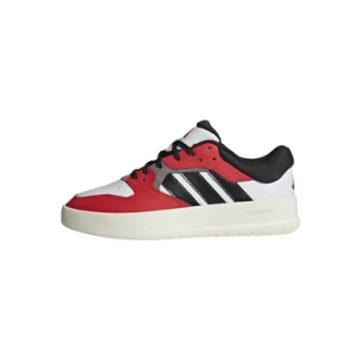 Image of adidas Court 24 Shoes, Textile Upper, Red