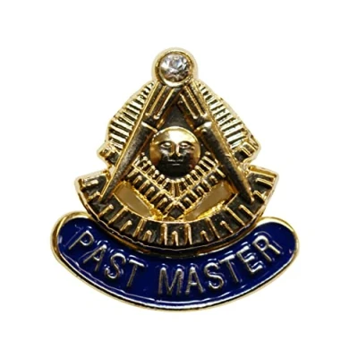 Image of Past Master Masonic Freemasons Lapel Pin