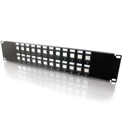 Image of C2G/Cables to Go 03859 24 Port Blank Keystone/Multimedia Patch Panel