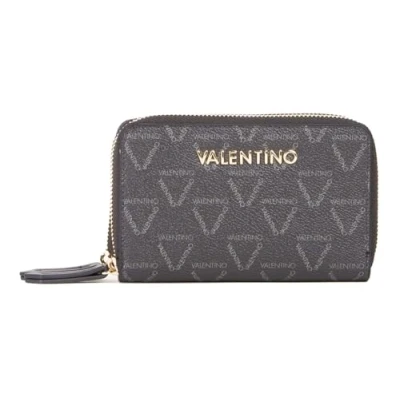 Image of VALENTINO Lady Re Zip Around Wallet Nero/Multicoloured, Nero / multicoloured
