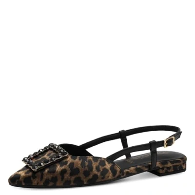 Image of Tamaris Slingback ballet pumps camel/multicoloured, Women&#039;s, Size: 36, Camel/multi/coloured shoes