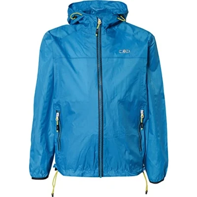 Image of CMP Kid Jacket Rain Fix Hood, Cyano, 104
