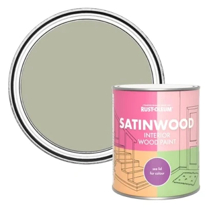 Image of Rust Oleum Brown Satinwood Interior Wood Paint Tanglewood 750ml