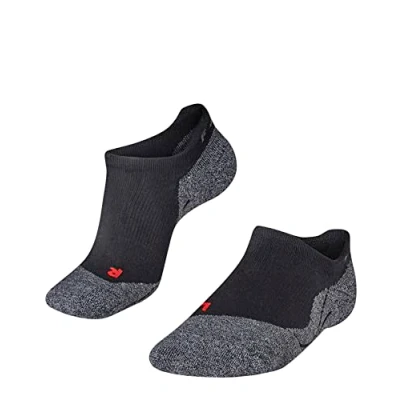 Image of FALKE Men&#039;s RU3 Comfort Invisible M IN Lyocell Functional Yarn Anti Blister 1 Pair Running Socks, Black (Black Mix 3010), 9.5 10.5