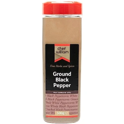 Image of Chef William Ground Black Pepper, 500g