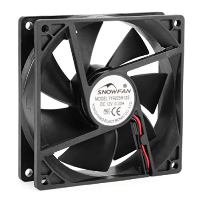 Image of sourcing map 92mm x 25mm 12V DC Cooling Fan Long Life Sleeve Bearing Computer Case