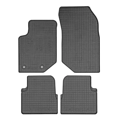 Image of AUTO STYLE Set of Rubber Mats Compatible with Jeep Avenger (Petrol) 2023 (4 Piece + Mounting System), Grey