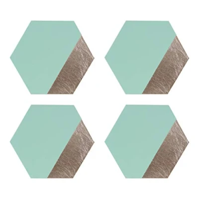 Image of Premier Housewares Placemats, Cardboard, PU Polyurethane, Green, 1 x 30 26 cm