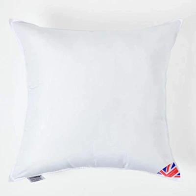 Image of HOMESCAPES Luxury Super Microfibre Cushion Inserts 65cm x (26 26) Perfect Bounce Back and Soft Cover, Generously Filled Inner Pads Hypoallergenic Filler, Handmade, Machine Washable