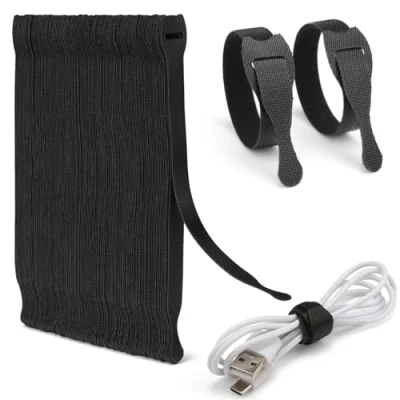 Image of Zivacate 120 Pack Reusable Cable Ties, [200 MM x 12 MM] Adjustable Hook and Loop Straps for Management, Tidy PC, Headphones, TV More