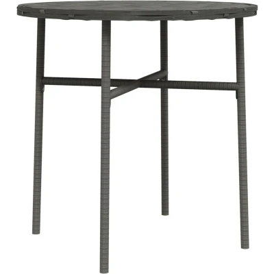 Image of vidaXL Tea Table Grey 45 cm Poly Rattan