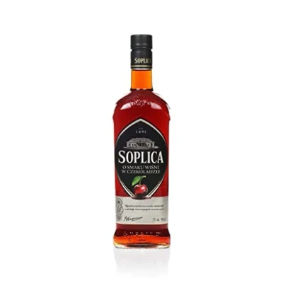 Image of SOPLICA Polish Cherry &amp; Chocolate Vodka Natural Ingredients For Shots Cocktails 25% Alcohol 500 ml