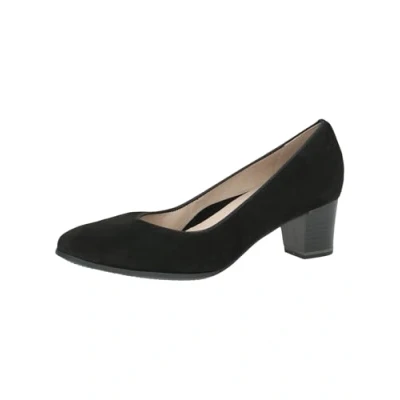 Image of CAPRICE Women&#039;s Court Shoes 9 22301 43 Pump, Black (Black Suede), 6 UK