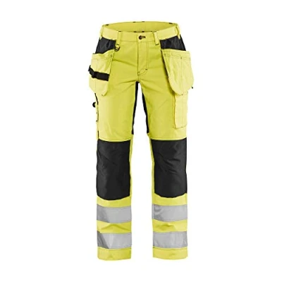 Image of BLÅKLÄDER Ladies Hi Vis Trousers Stretch 18S Yellow/Black