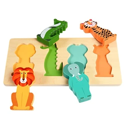 Image of Colourful Creatures Wooden Puzzle