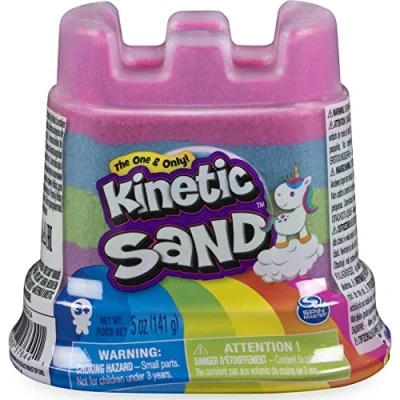 Image of Kinetic Sand, Rainbow Unicorn Multi Colour 142 G Single Container, for Kids Aged 3 and up