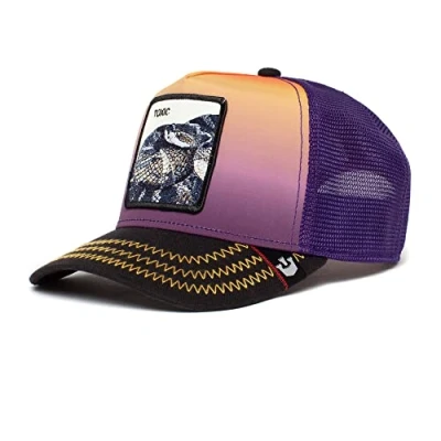 Image of Goorin Bros. Toxic Snake Purple Adjustable Trucker Cap