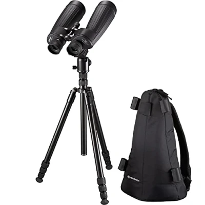 Image of Bresser NightExplorer 15x70 Astronomy Binoculars with 15x Magnification, Waterproof and Anti Fog, Tripod Backpack Included