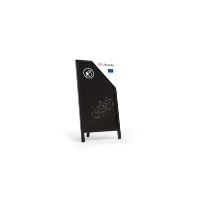 Image of ALLboards Pavement Sign, One Sided Chalkboard Stand stall 78x44 cm A Board Sign