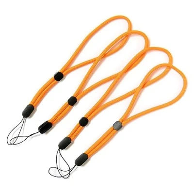 Image of trage.band® Heavy Duty Adjustable Short Wrist Lanyard Pack of 4 Orange