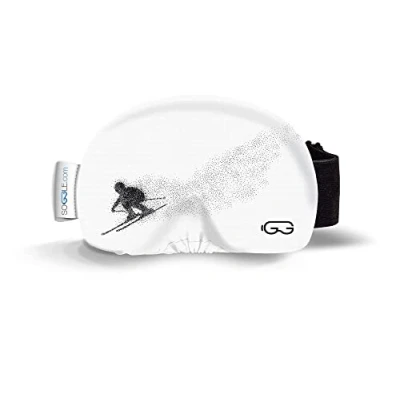 Image of SOGGLE Ski Goggles Protective Cover Microfibre One Size Black / White Racer