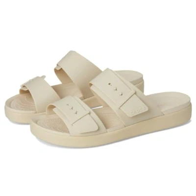 Image of Crocs Women Sandal,Brooklyn Buckle Low,Sandstone,7 UK