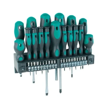 Image of Brüder Mannesmann Screwdriver and Bit Set, 37 Pieces, M11415