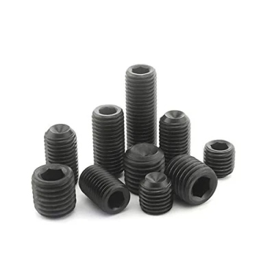 Image of ANSIEDIO Cup Point Grub Screws Black High Tensile Carbon steel Hex/Allen Key Socket Machine Screws, M3x10mm,200 pcs