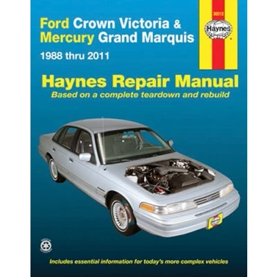 Image of Ford Crown Victoria &amp; Mercury Grand Marquis 1988 Thru 2011 Haynes Repair Manual: