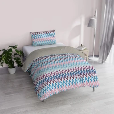 Image of Italian Bed Linen &quot;Fantasy Duvet Cover, Printed Microfibre, Frequency, Single