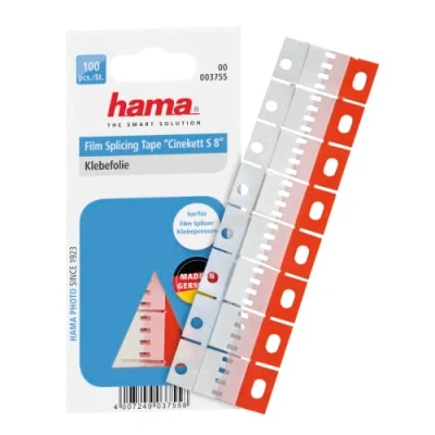 Image of Hama 003755 Cinekett S Super 8 Splicing Tape Tabs 100 Pack