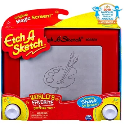Image of Etch A Sketch Classic, Drawing Toy with Magic Screen, for Ages 3 and up (Style May Vary)