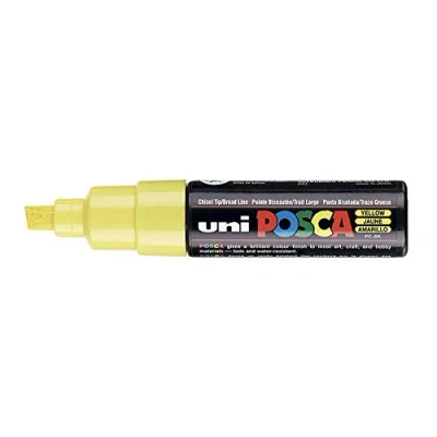 Image of Posca UNI BALL MARKER PEN PC 8K YELLOW SINGLE