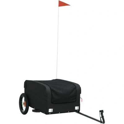 Image of vidaXL Bike Trailer Black 30 kg Iron
