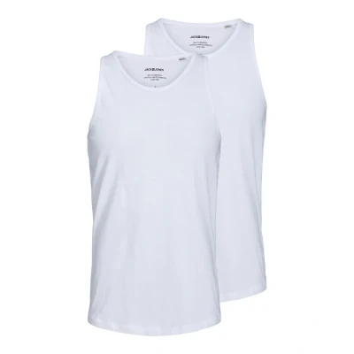 Image of Jack &amp; Jones Jacbasic Tanktop 2 PACK Undershirt, Men&#039;s, Size: XXL, White