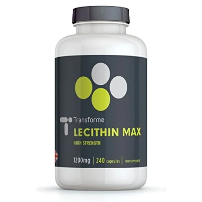 Image of Transforme Lecithin Capsules 1200mg, 240 Softgels, Natural Source Phospholipids, Choline, High Strength, Gluten Free