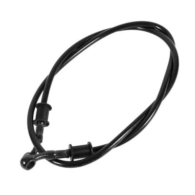 Image of Motorcycle Oil Hose, 50cm 120cm Braided Steel Brake Clutch Hose Line Pipe 4 Colors(900mm Black)