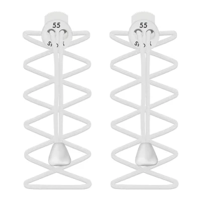 Image of 55 Sport Elastic Lock Shoelaces For Running &amp; Triathlon, White