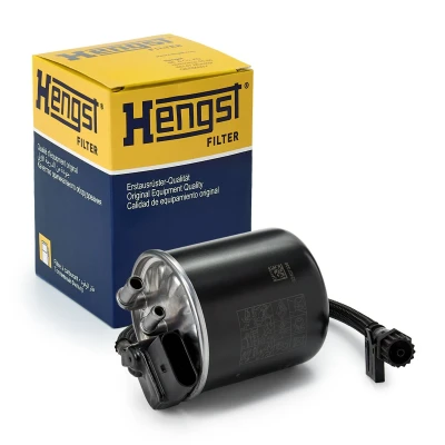 Image of 6510900652, 6510900952, 6510901552, 6510902952, A6510900652 Fuel Filter HENGST H413WK In Line MERCEDES BENZ: Sprinter 3.5 T Minibus