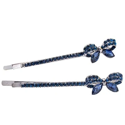 Image of Female Alloy Hair Clip Vintage Pins Rhinestone Barrettes Bow Bobby Care Tools Beauty Accessories for Girls