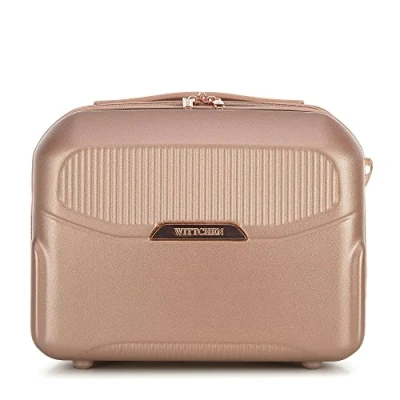 Image of WITTCHEN Lady 2 Cosmetic Case Toiletry Bag Hard Wearing Polycarbonate Zipper 0,9 kg 14 L Size XS Muted Pink Elements in Rose Gold