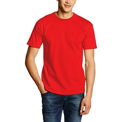 Image of Fruit of the Loom Men&#039;s Valueweight Short Sleeve T Shirt, Red, XX Large