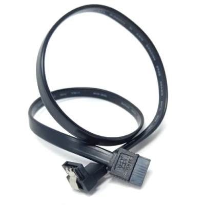 Image of 1pcs. 90 Degree Right Angle SATA III 6.0 Gbps Data Cable, 50cm, Compatible With HDD, SSD, CD Driver, Writer